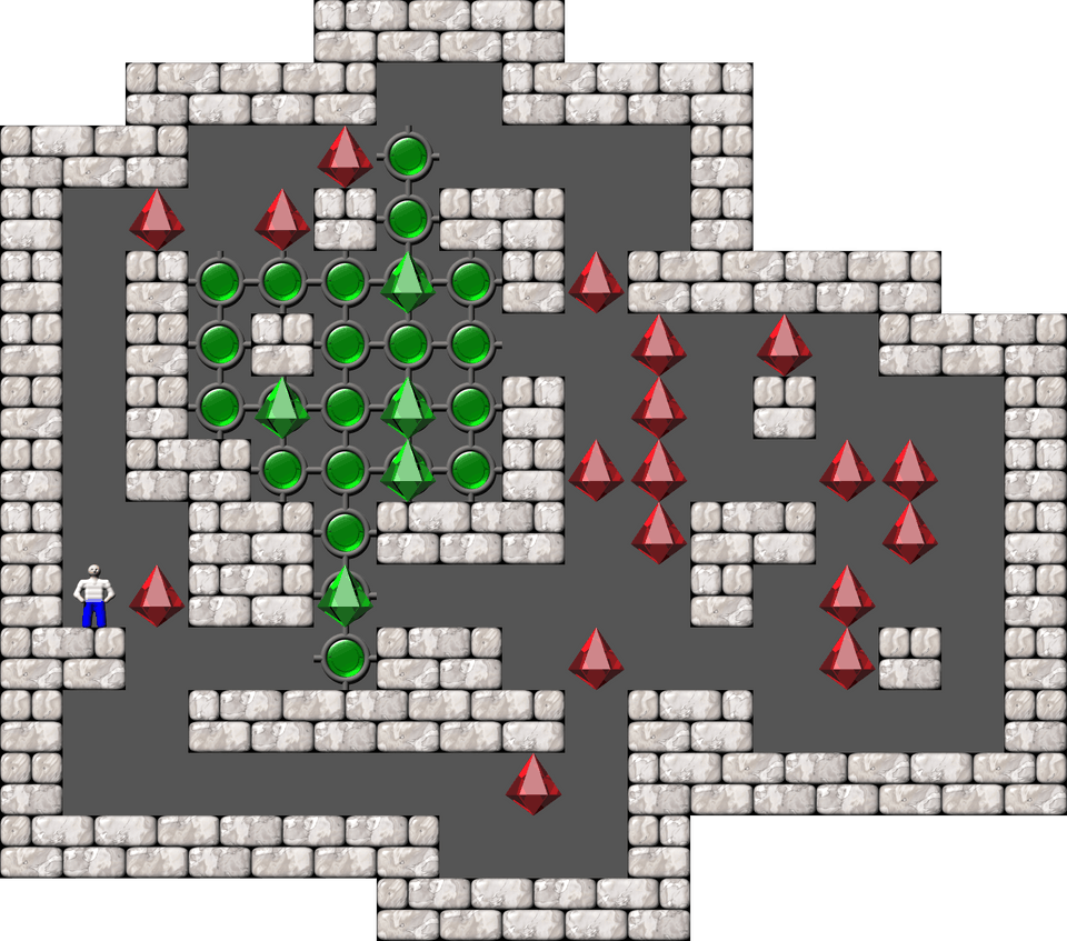 Sokoban Thinking Rabbit Arranged level 214